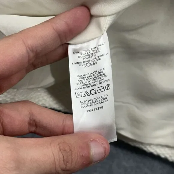 Ann Taylor The Hutton Blazer In Tweed Ivory White Career Office Size 4 NWT $179 - Picture 8 of 9